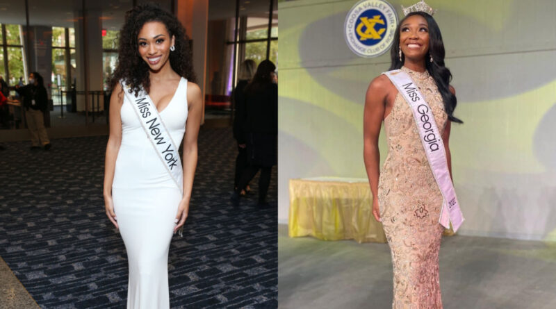 Miss New York Taryn Delanie Smith and Miss Georgia Kelsey Hollis