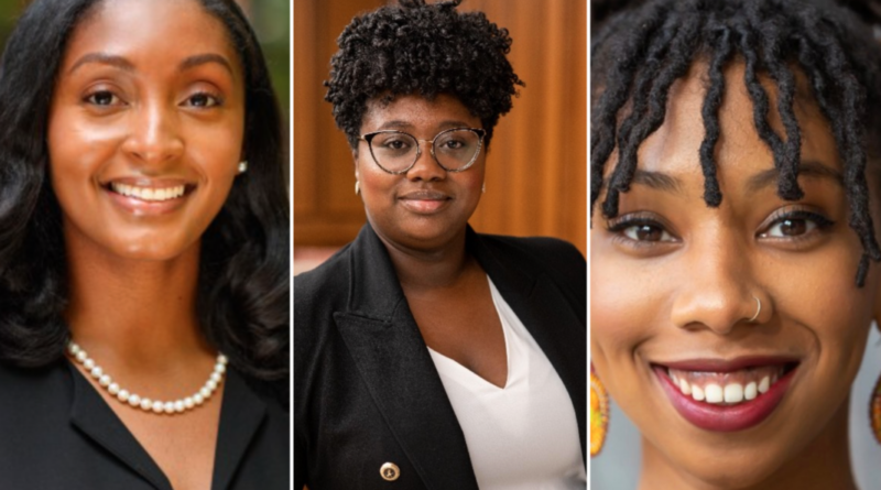 Black Penn editors Chayla Sherrod, Simone Hunter-Hobson, Layla June West