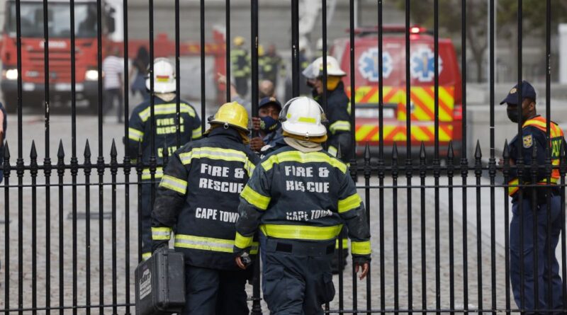 South African firefighters, Edmonton Canada, wildfires