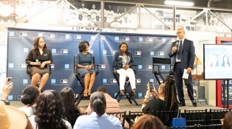 L to R are Danielle Hines, CEO, CREED63; Nan Baldwin, VP of Chamber Operations, Birmingham Business Alliance; Leilani Rivers, Advanced Planning Consultant, New York Life; and Stacey Graham, Managing Partner of the Central Alabama General Office, New York Life.)