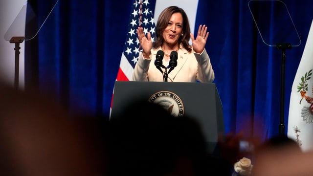 Presidential candidate Kamala Harris calls out Project 2025, rallies Black women in Indy