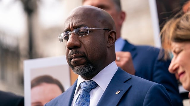 Raphael Warnock says large numbers of Black men voting for Donald Trump is ‘not going to happen’